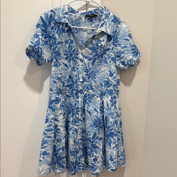Lulus Blue and White Dress size S - Picture 5 of 9